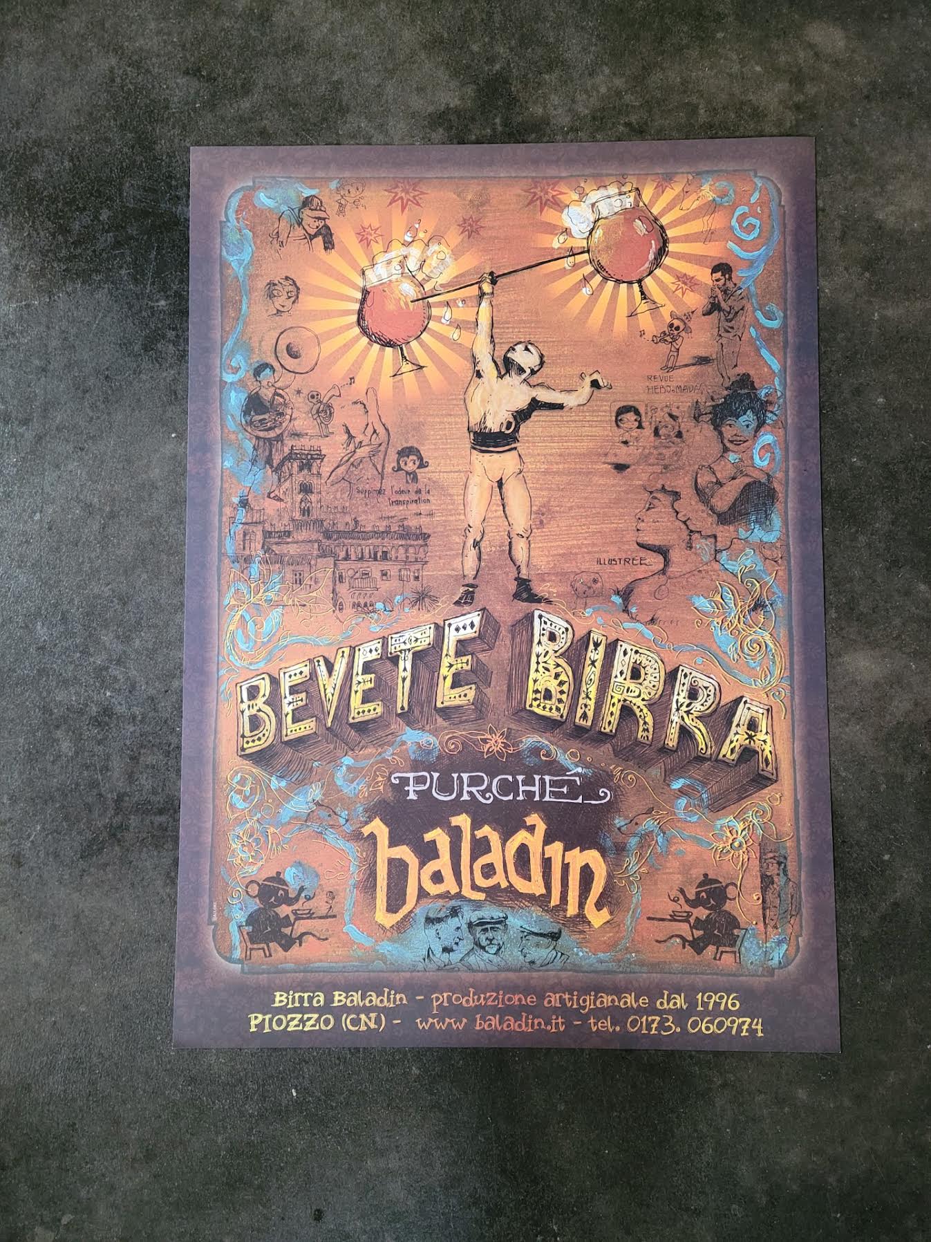 Birra Baladin - Bevete Birra Purche Poster